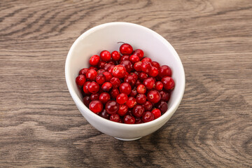 Sweet and tasty cranberry in the bowl