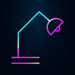 Table lamp outline nolan icon. Simple thin line, outline vector of education icons for ui and ux, website or mobile application