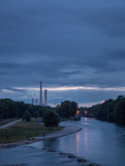 Isar sunset