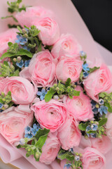 Flower composition. Macro photo. Wedding decor. A Beautiful bouquet of fresh flowers.