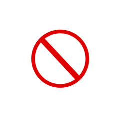 no parking sign isolated with white background.