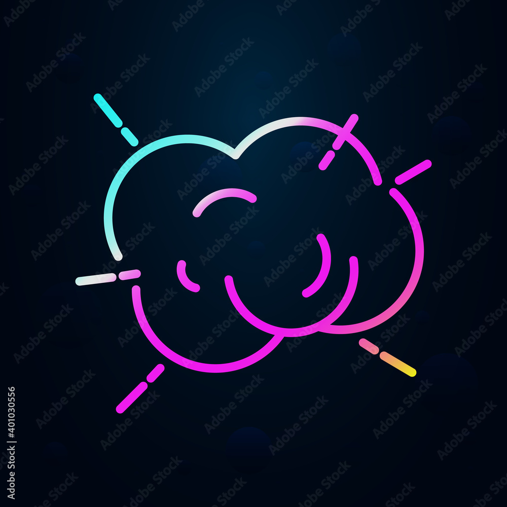 Poster explosion nolan icon. simple thin line, outline vector of speed icons for ui and ux, website or mobi