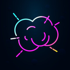 Explosion nolan icon. Simple thin line, outline vector of speed icons for ui and ux, website or mobile application