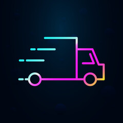 Fast truck nolan icon. Simple thin line, outline vector of speed icons for ui and ux, website or mobile application