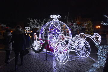 Jarmark Bożonarodzeniowy w Gdańsku na Długim Targu w zabytkowej części miasta.  © Albin Marciniak