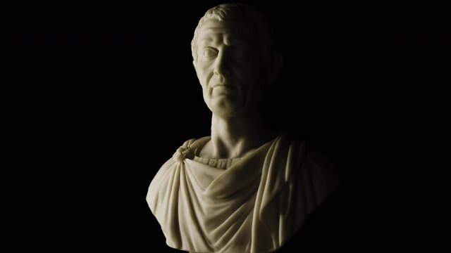 Roman emperor Julius Caesar Marble bust antiquity and art