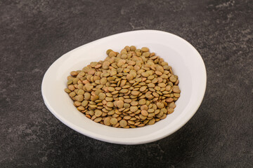 Vegan cuisine - Dry lentil heap