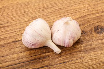 Fresh ripe and tasty garlic