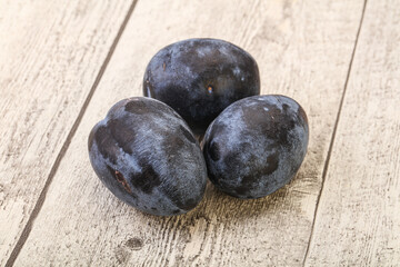 Ripe sweet and tasty plum