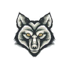 Wolf Head Vector Illustration design