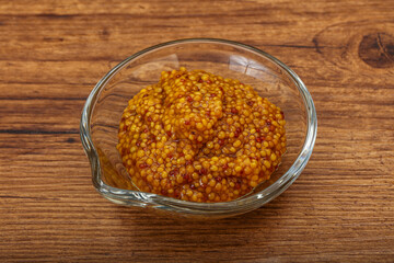Dijon mustard sauce with seeds