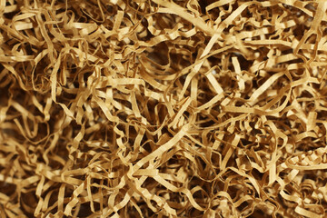 Craft paper filler. Paper filler for boxes. Paper filler texture