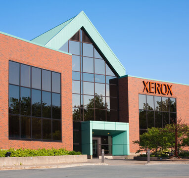 Burnside, Canada - June 26, 2016: Xerox Office Building. Xerox Corporation Is An American Business Service And Technology Product Company.