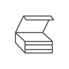 Food package line outline icon