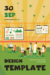 Medical scientist working in science researching lab flat vector illustration. Cartoon chemists studying DNA gene for medicine. Pharmaceutical industry and education concept