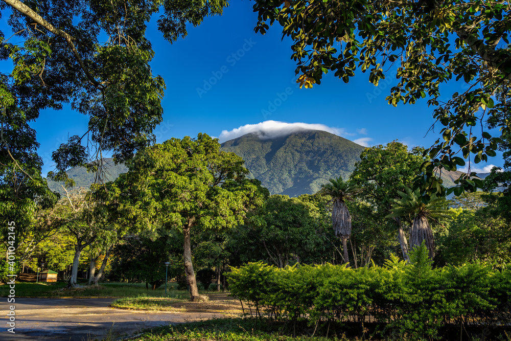 Poster View of Avila mountain at morning from Parque del Este - Posters