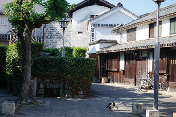 Kurashiki city, old Japanese town in Okayama prefecture, Japan - 倉敷 美観地区 岡山県 日本	