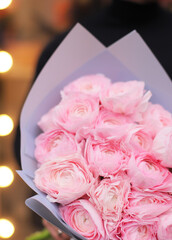 Flower composition. Macro photo. Wedding decor. A Beautiful bouquet of fresh flowers.