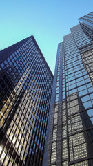 Fototapeta na wymiar Glass skyscraper downtown Toronto, Canada