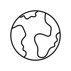 Isolated planet icon. Space object - Vector illustration