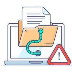 
An icon design of file error, editable vector 
