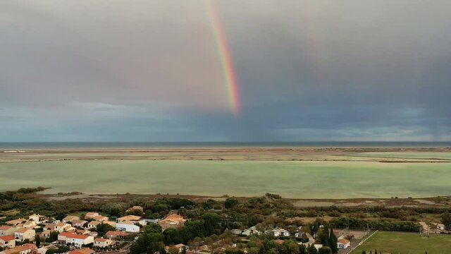 survol des plages sauvages de l'Aude, Languedoc, Occitanie, France