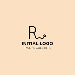 illustration vector graphic initial rr letter logo best for branding and icon