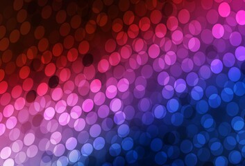 Dark Blue, Red vector backdrop with dots.