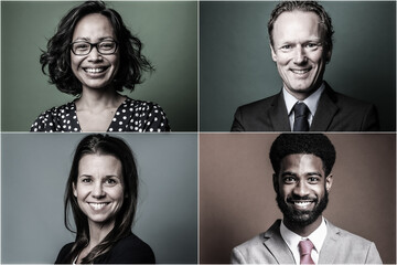 The art of people in a collage