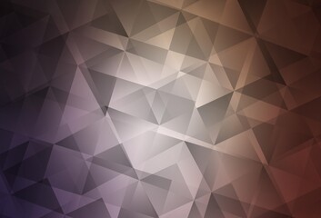 Light Purple, Pink vector polygon abstract backdrop.