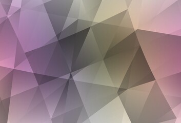 Light Multicolor vector polygon abstract background.
