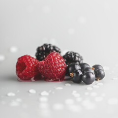 A studio shot of berries