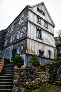 Historisches Holzhaus in der Altstadt von Velbert Langenberg
