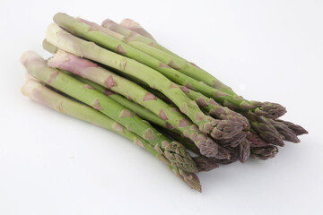 green asparagus as ingredient for vegan food