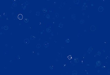 Light BLUE vector background with cuisine gourmet.