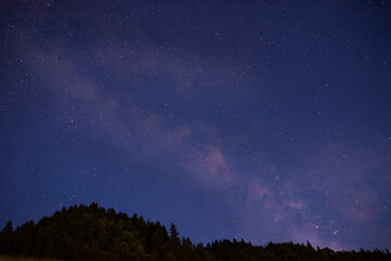 Fototapeta premium Milky Way galaxy on the evening sky