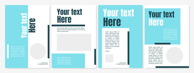 Blank brochure template in modern design
