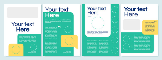 Brochure template in minimalistic design