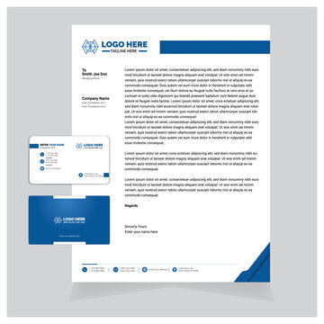 Business letterhead, Corporate Identity Print-Ready Vector.