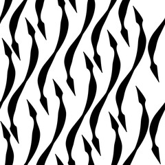 vector illustration of design background with wavy black stripes on the white backdrop