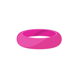 Pink bracelet. vector illustration