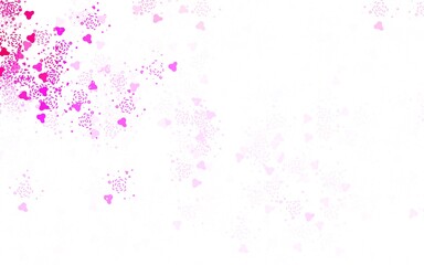 Light Pink vector template with chaotic shapes.