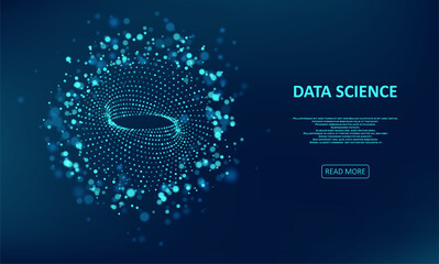 Abstract data transmission visualization