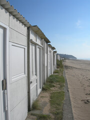 cabines de plage à Carolles (50)