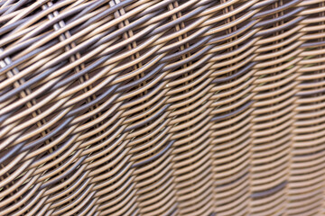 brown rattan structure with copy space