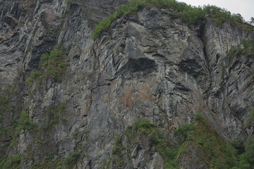 Troll Face on a Cliff of the Geirangerfjord, More og Romsdal, Norway