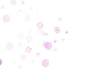 Light Purple, Pink vector texture with delicious snacks.
