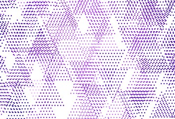 Light Purple, Pink vector template with crystals, circles.