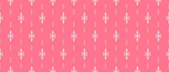 Pink background pattern. Decorative ornament. Seamless wallpaper texture