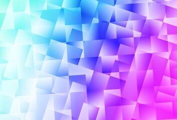 Light Pink, Blue vector triangle mosaic texture.